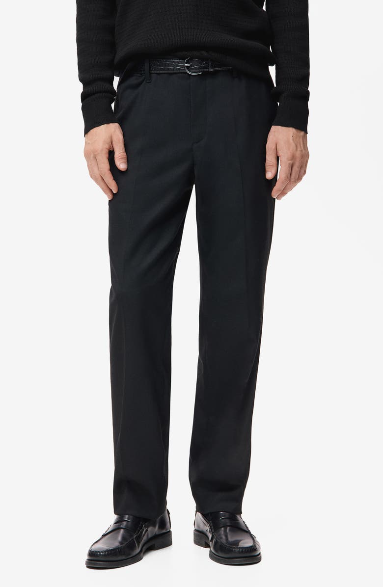 MANGO Straight Leg Pants, Main, color,