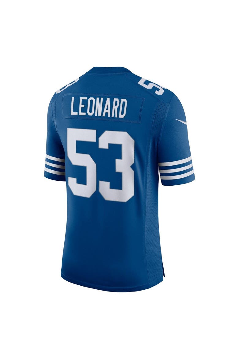 Men's Nike Darius Leonard Royal Indianapolis Colts Alternate Vapor Limited Jersey, Alternate, color, Royal