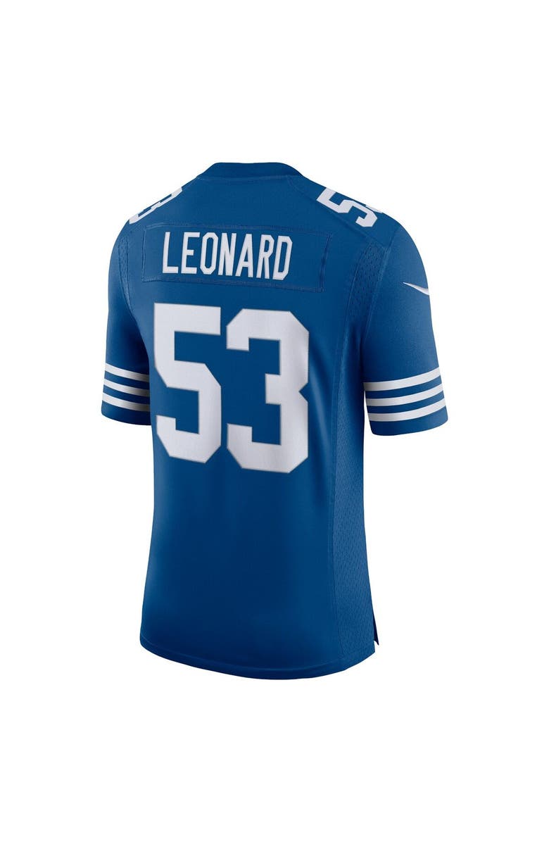 Nike Men's Nike Darius Leonard Royal Indianapolis Colts Alternate Vapor Limited Jersey, Alternate, color, Royal