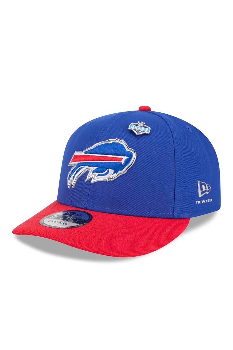 Men's New Era  Royal/Red Buffalo Bills 2026 NFL Draft On Stage Pre-Curved 9FIFTY Snapback Hat, Main, color, Royal