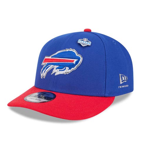 Men's New Era  Royal/Red Buffalo Bills 2026 NFL Draft On Stage Pre-Curved 9FIFTY Snapback Hat