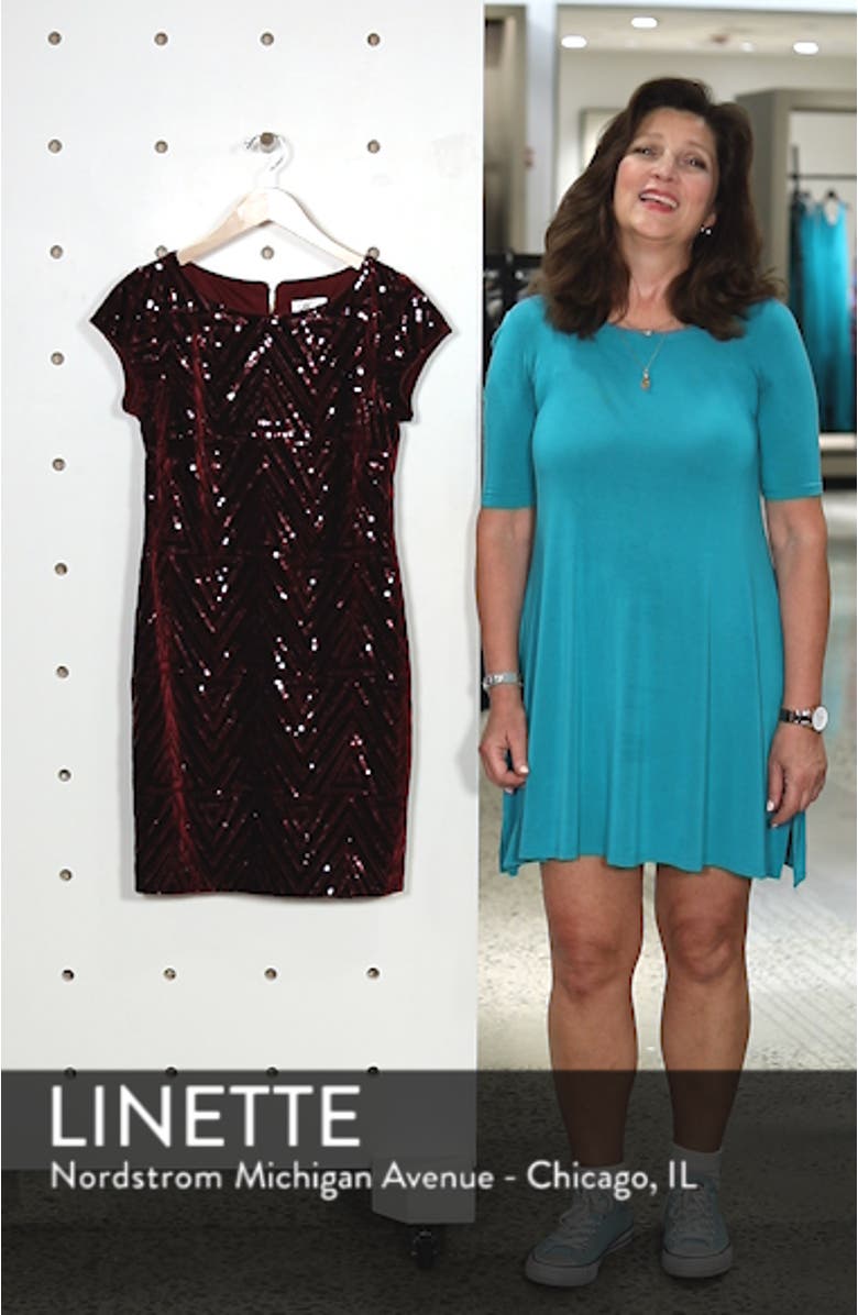 Sequin Sheath Dress, sales video thumbnail
