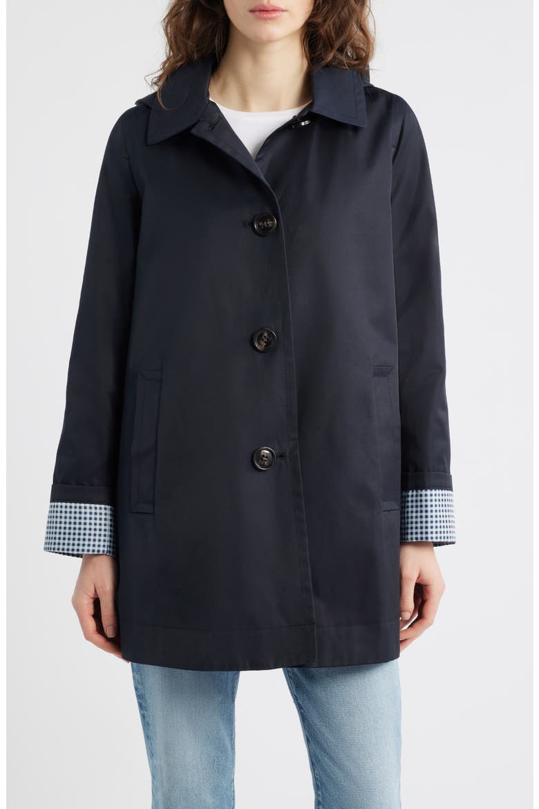 Swing Button-Up Jacket, Main, color, NAVY