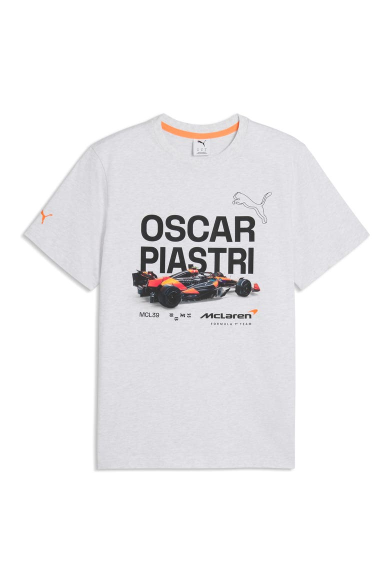 McLaren Racing Driver Graphic T-Shirt, Main, color, WHITE GLOW HEATHER