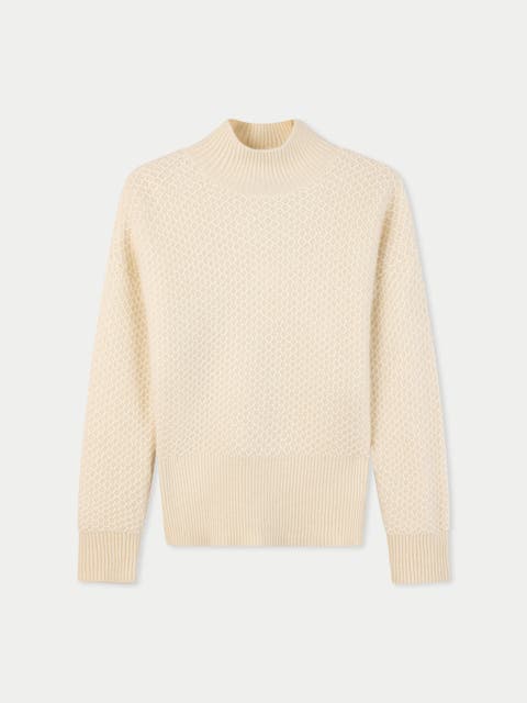 High-Neck Knitted Sweater