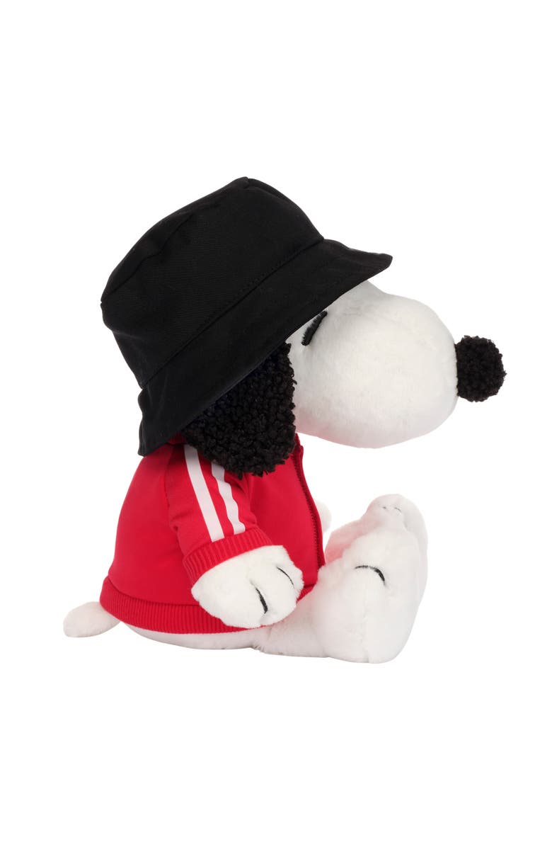 Lambs & Ivy Hip Hop Snoopy Plush Dog Stuffed Animal Toy with Hat & Track Jacket, Alternate, color, White