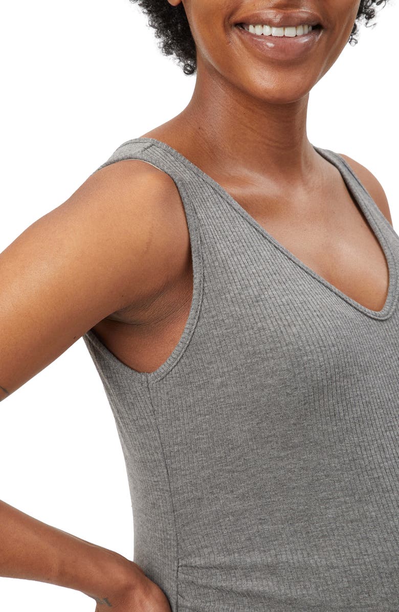 Stowaway Collection Ribbed Maternity Maxi Dress, Alternate, color,