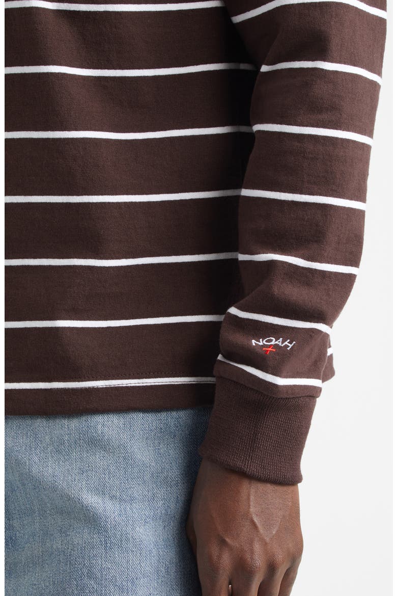 Classic Long Sleeve Rugby Polo, Alternate, color, BROWN
