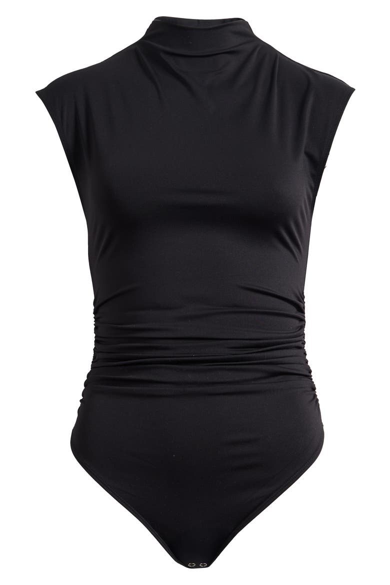 Weightless Mock Neck Bodysuit, Alternate, color, BLACK001