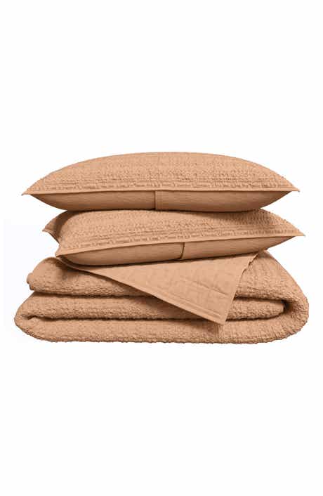 Woven & Weft Reversible Honeycomb Waffle Cotton Quilt & Sham Set