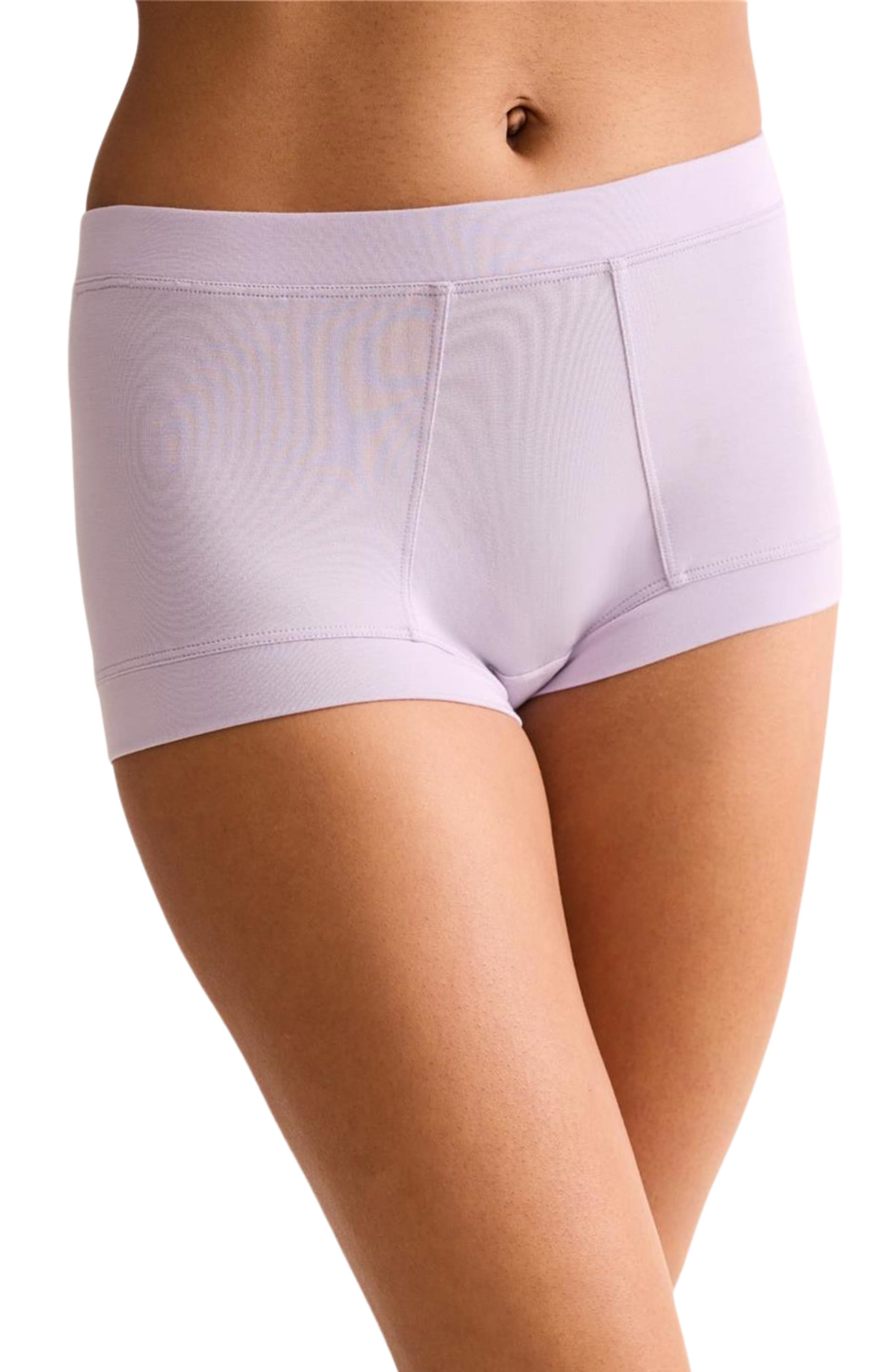 Fleur'T Boxer Shorts in Lavender Cream 