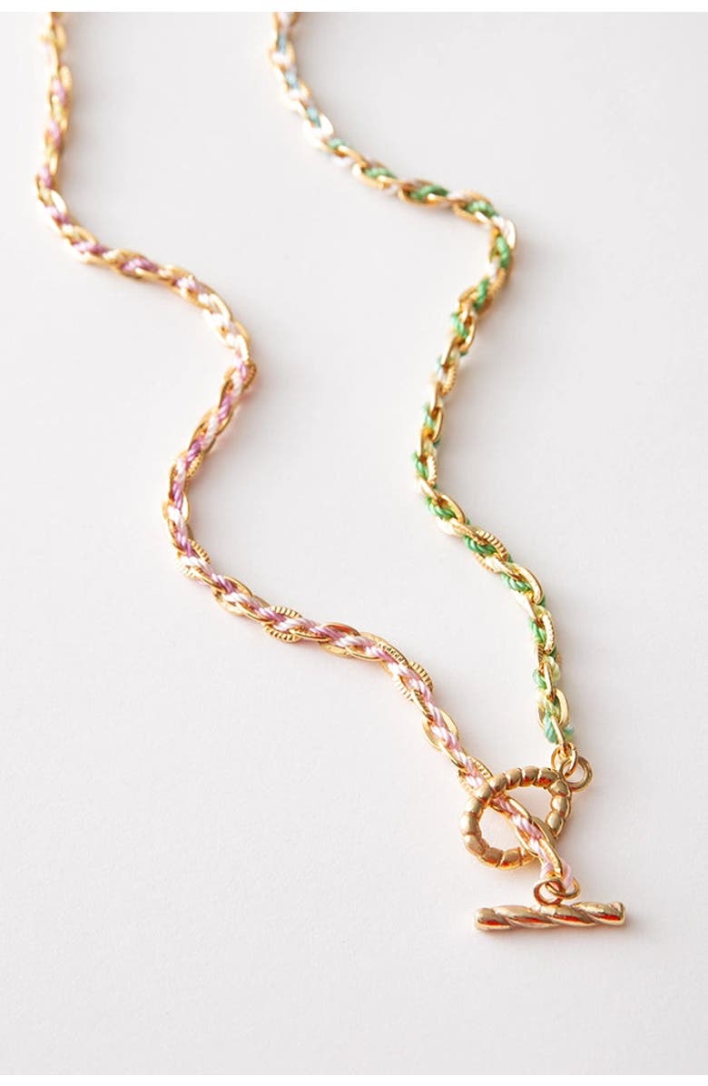 Noonday Braided Gradient Necklace, Main, color, Gold