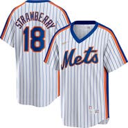 Nike Men's Nike Darryl Strawberry White New York Mets Home Cooperstown Collection Player Jersey