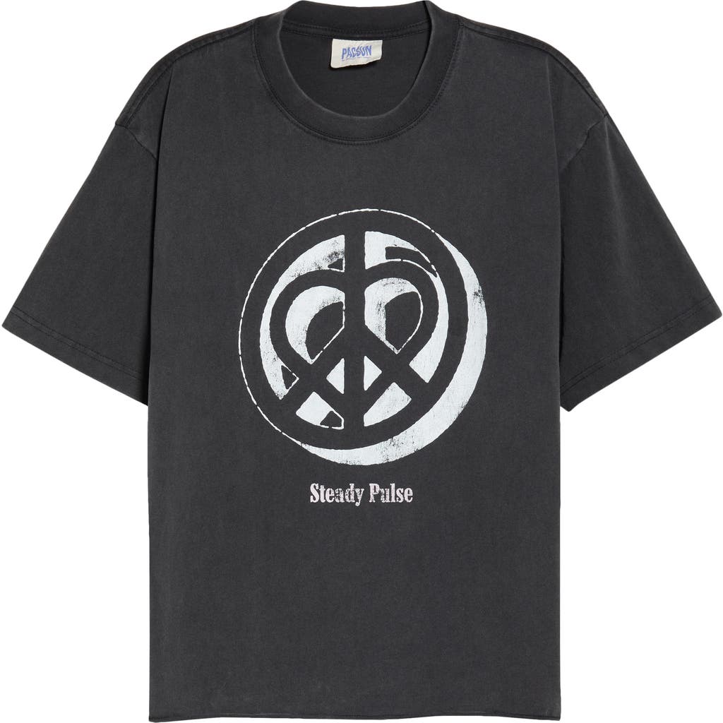 Pacsun Steady Pulse Cotton Graphic T-shirt In Gray