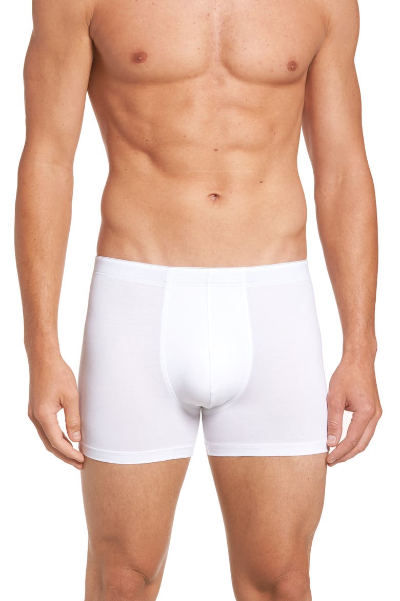Cotton Superior Long Leg Boxer Brief, Main, color, WHITE