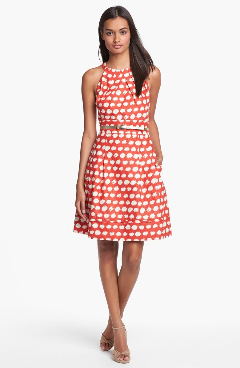 Eliza J Belted A-Line Dress, Alternate, color, 