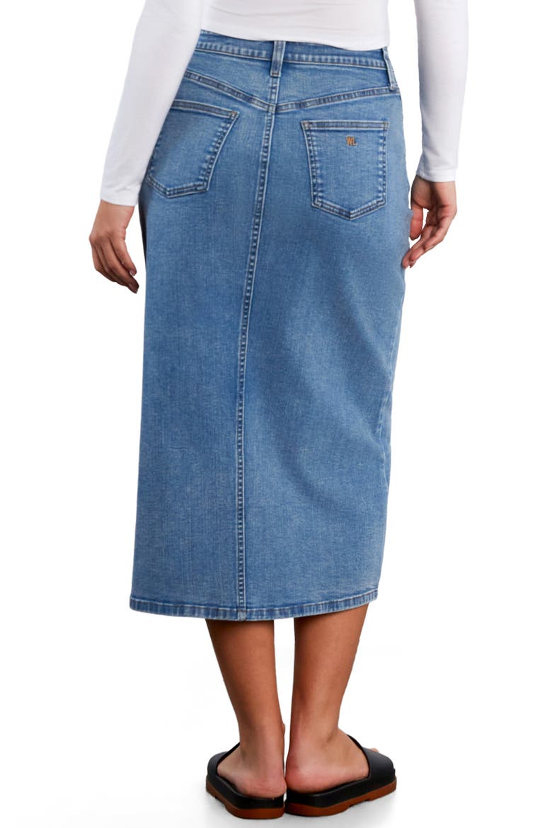 Lucy Denim Midi Skirt, Alternate, color, DENIM DREAM