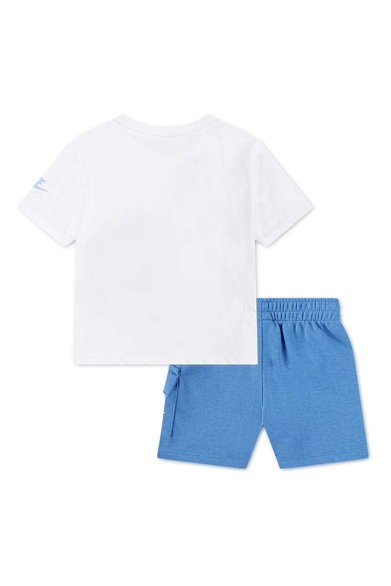 Logo Tee & Cargo Shorts 2-Piece Set, Alternate, color, UAVBLUE BE
