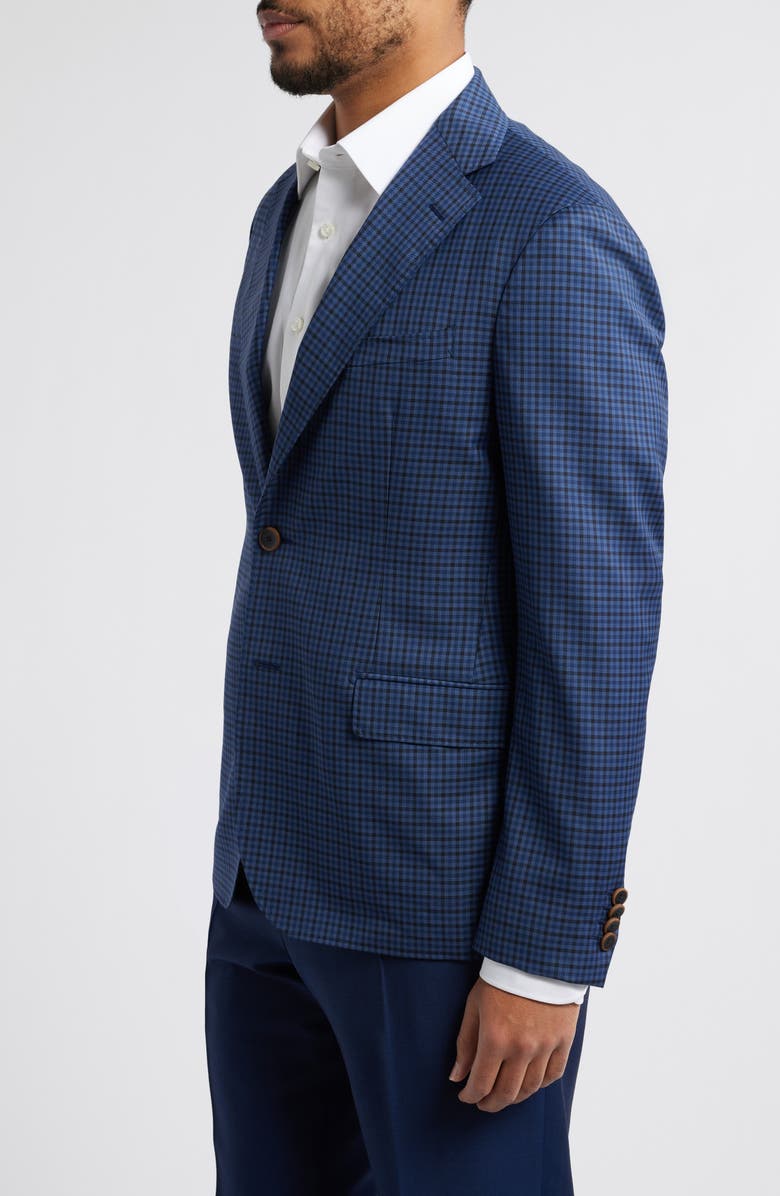 Zanella Eric Check Wool Sport Coat, Alternate, color, 