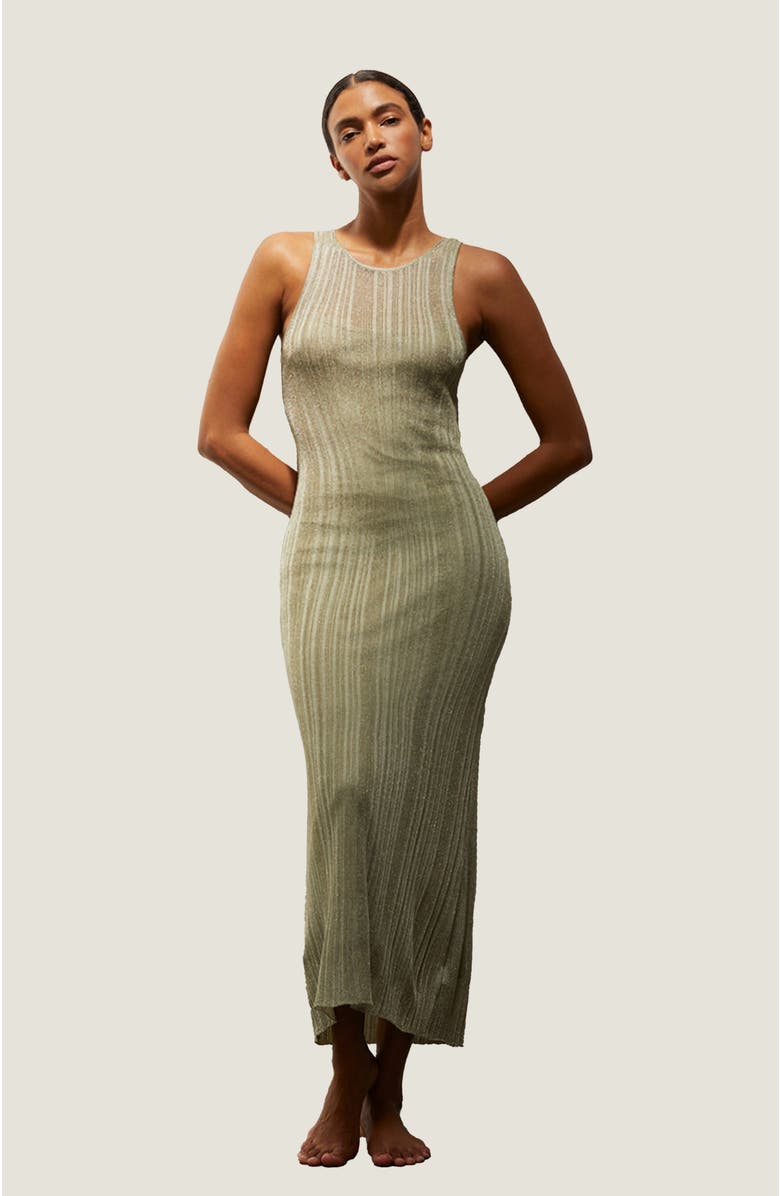 CRESCENT Lurex Knit Dress, Main, color, 