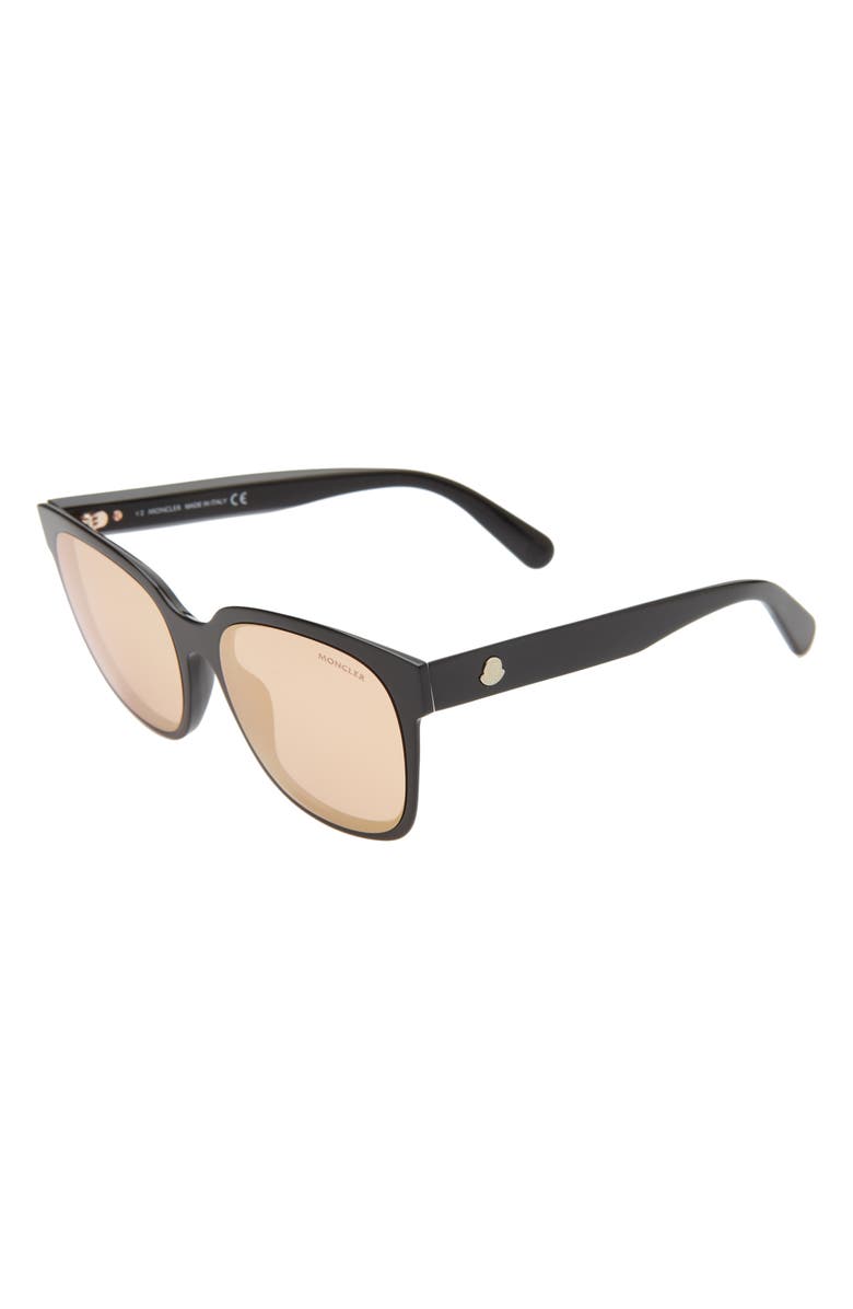 Moncler 55mm Mirrored Square Sunglasses, Alternate, color,