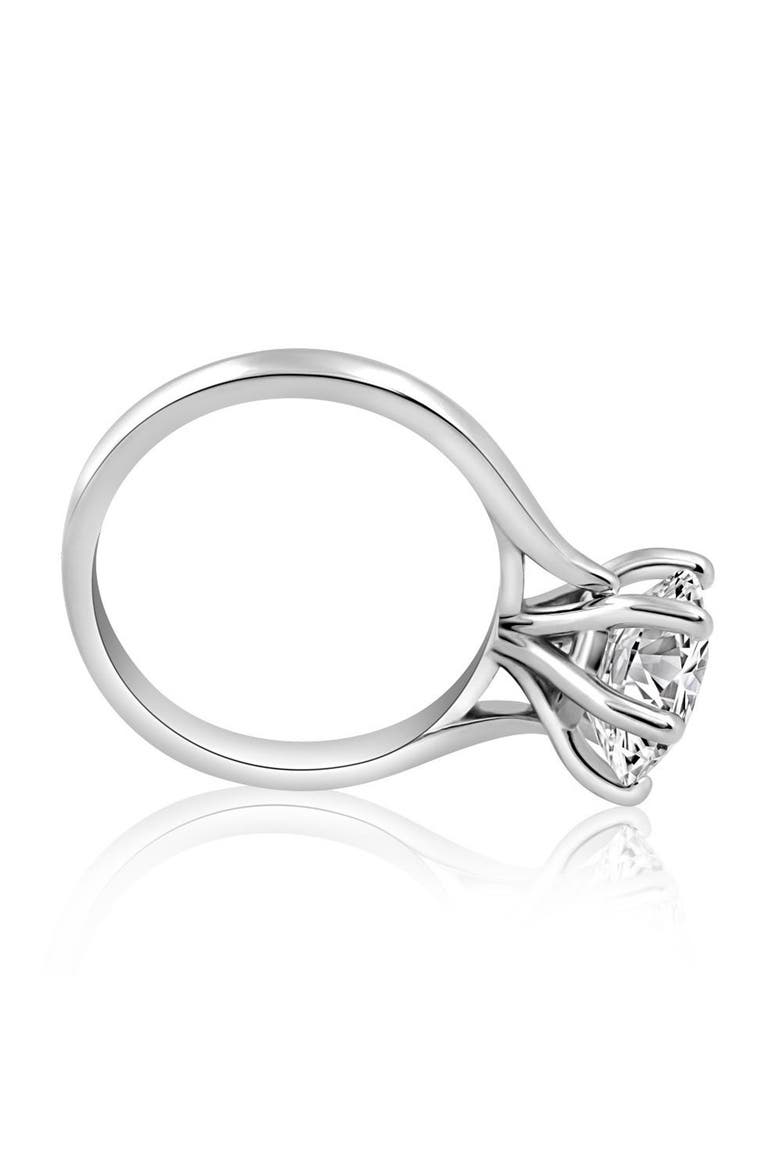 VS 2 1/2CT Lab Grown Diamond 6-Prong Solitaire Engagement Ring 14k Gold, Alternate, color, 14k White Gold