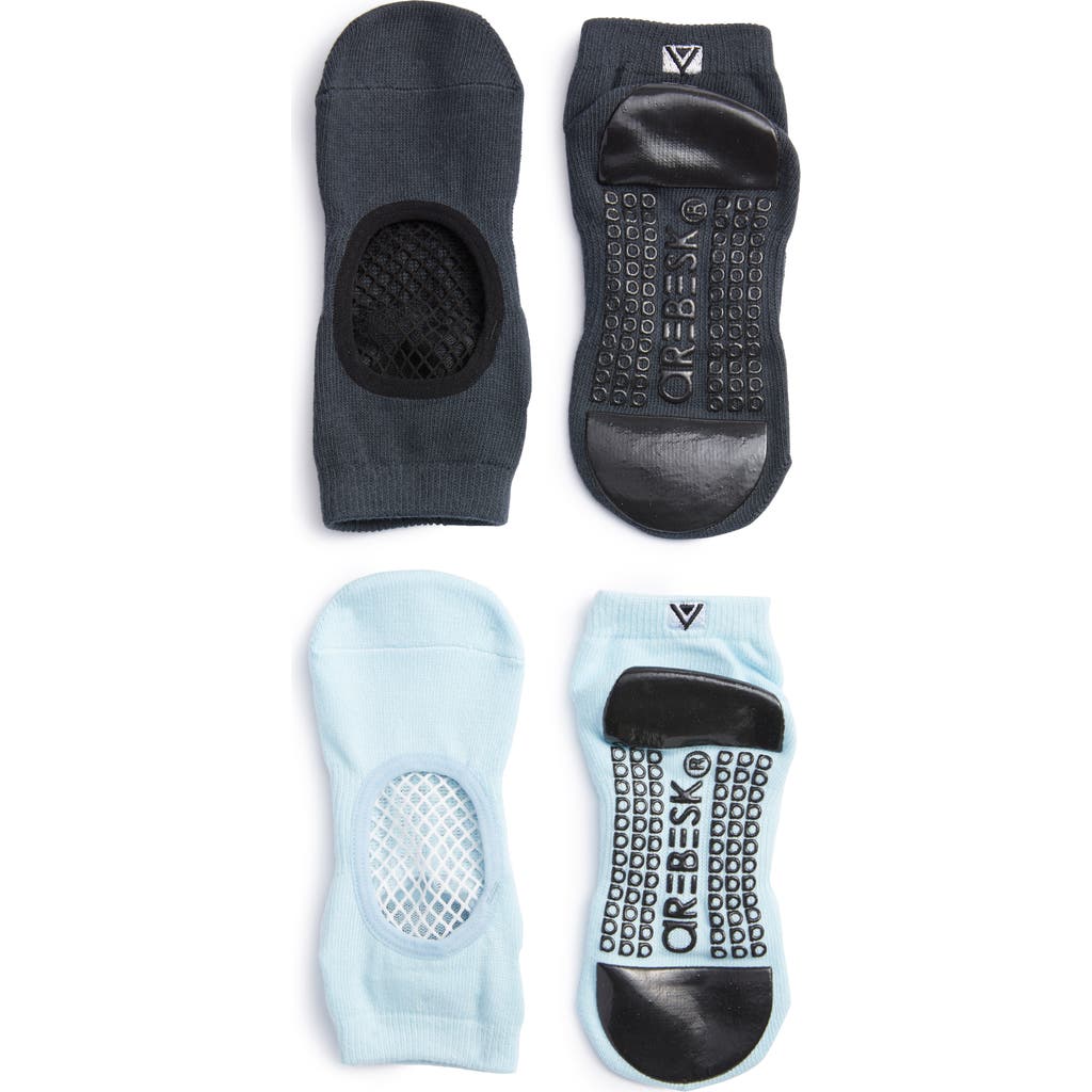 Arebesk Phish Net Assorted 2-pack No-slip Socks In Multi