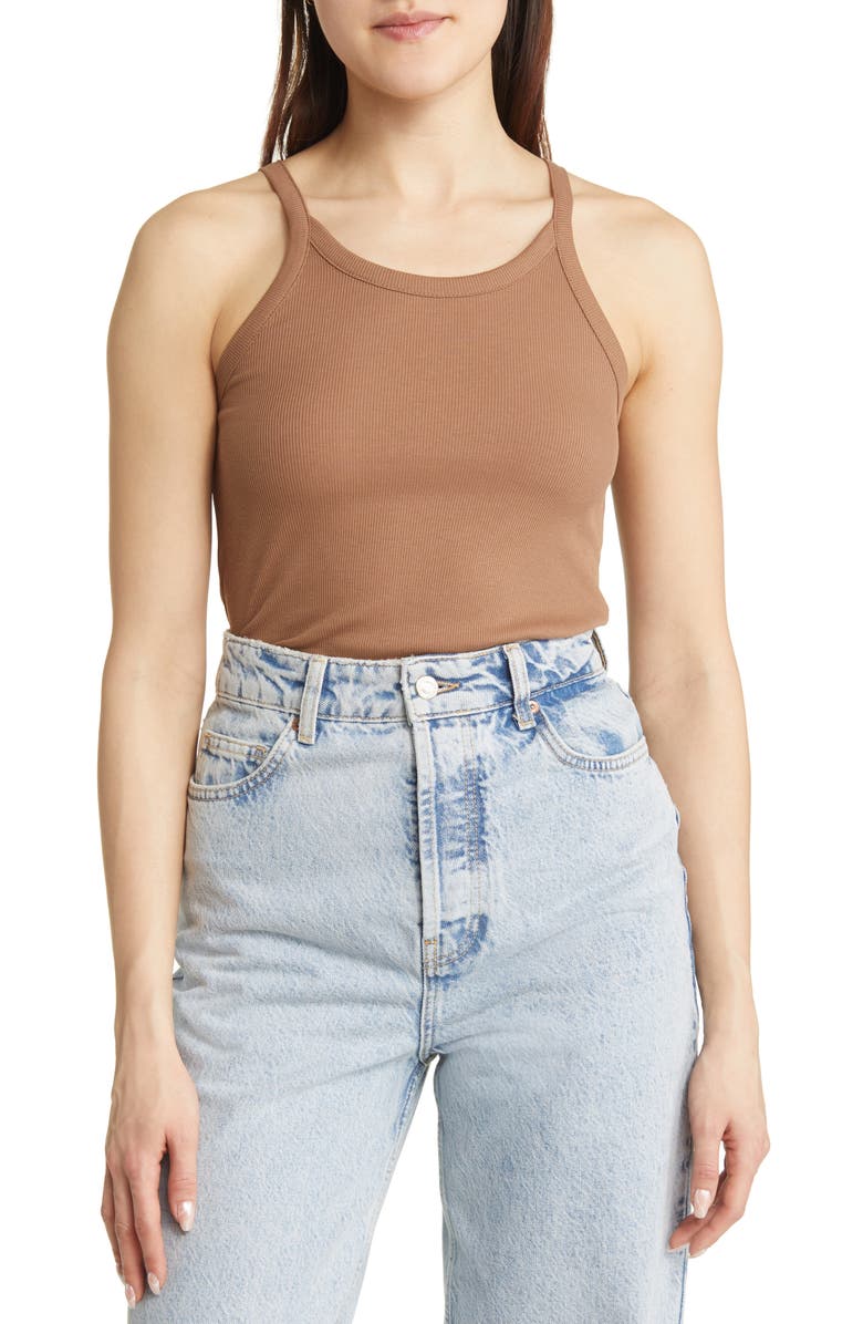 Madewell Brightside '90s Tank, Main, color, Stable