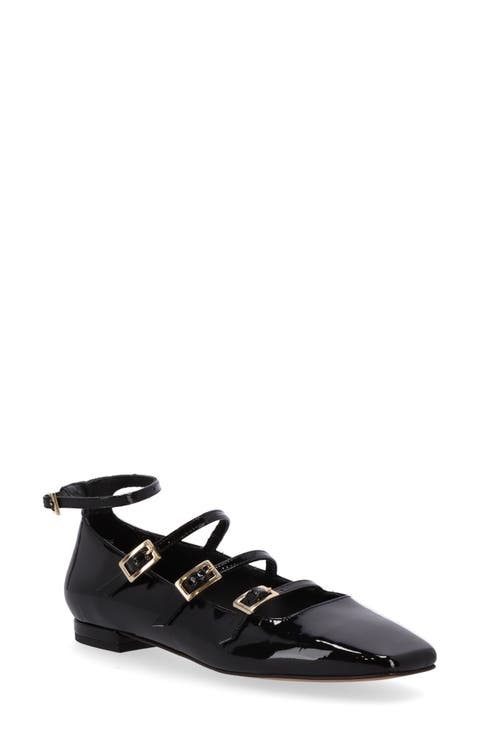 Luke Strappy Mary Jane Ballet Flat (Women)