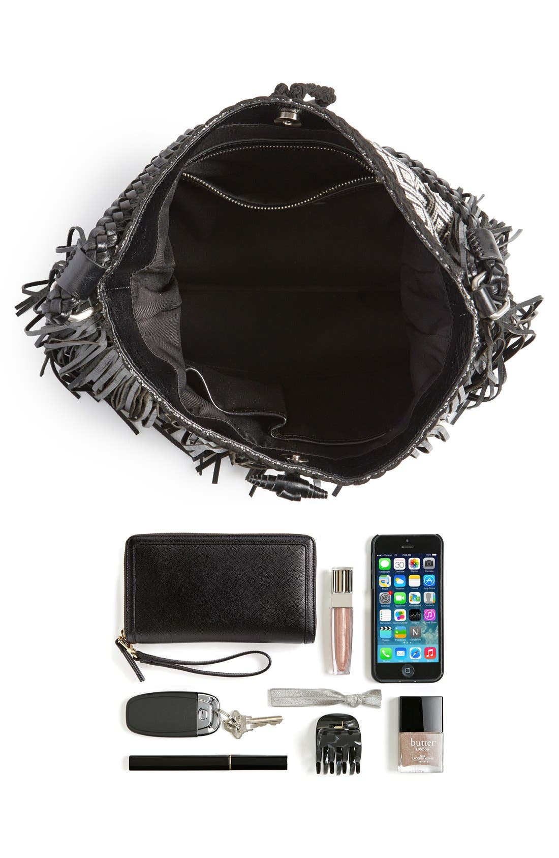 'Sienna' Bag, Alternate, color, BLACK