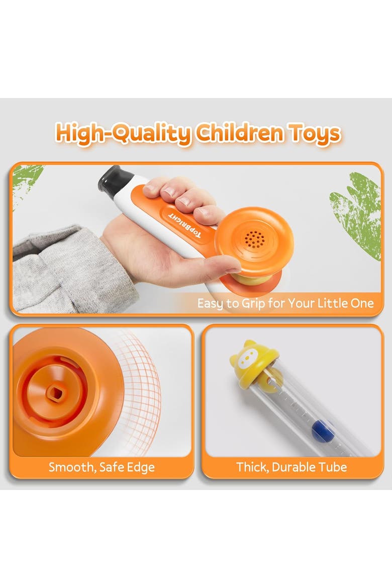 3 in 1 Sensory Blowing Game Fine Motor Skills Toy for Kids, Alternate, color, Multicolor