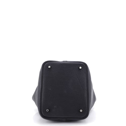Pre-owned Hermes Hermes Picotin Lock Bag Clemence Mm In Black