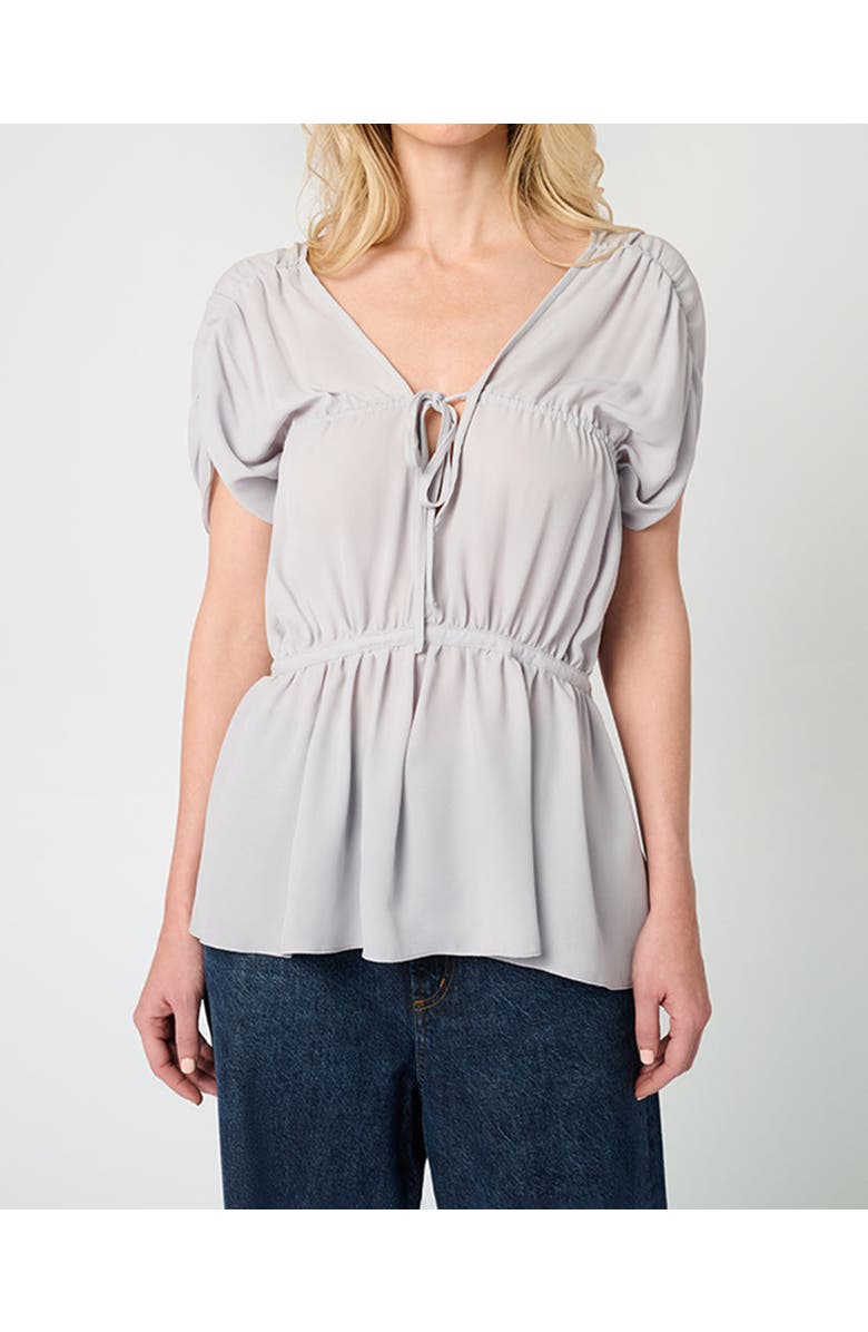 WeWoreWhat Gathered Cap Short Sleeve Top, Alternate, color,