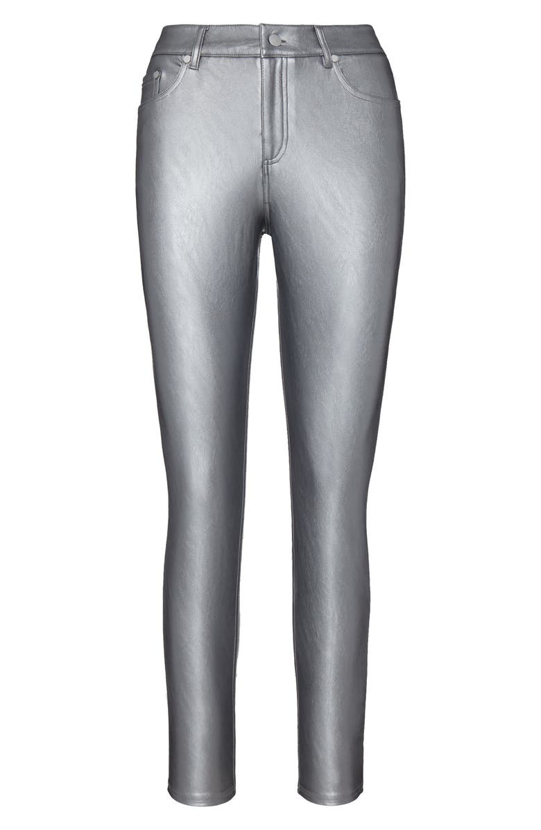 Commando Faux Leather Five-Pocket Pants, Alternate, color, Platinum