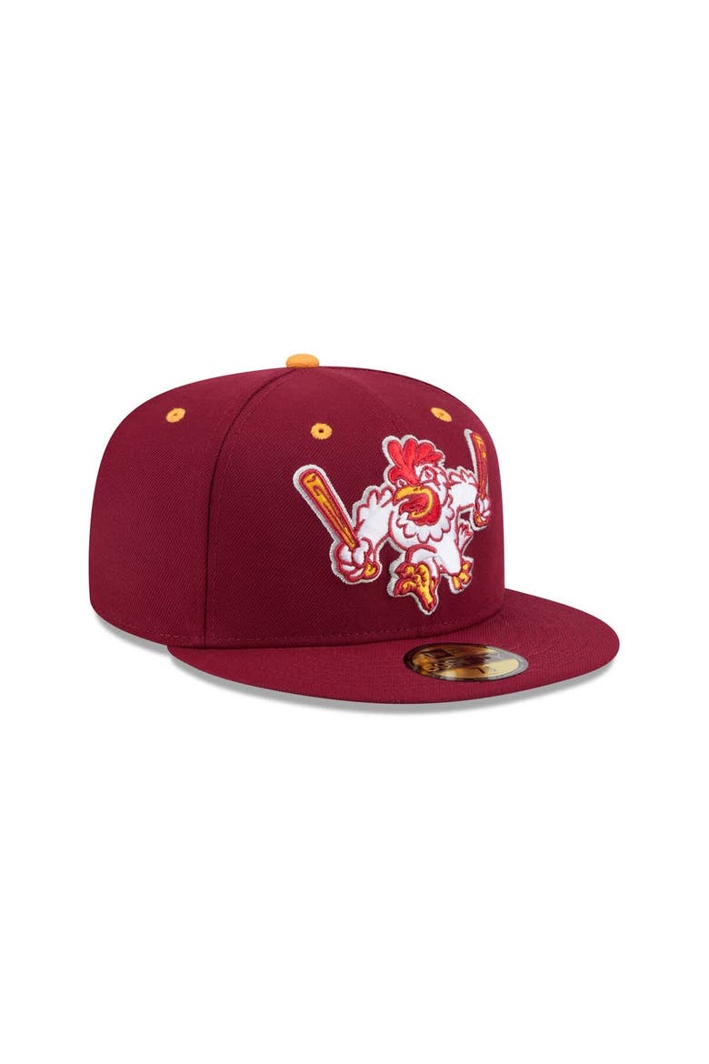 Men's New Era  Burgundy Northwest Arkansas Naturals Theme Nights 59FIFTY Fitted Hat, Alternate, color, Burgundy