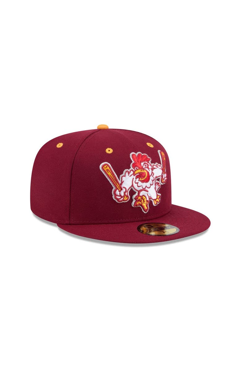 New Era Men's New Era  Burgundy Northwest Arkansas Naturals Theme Nights 59FIFTY Fitted Hat, Alternate, color, 