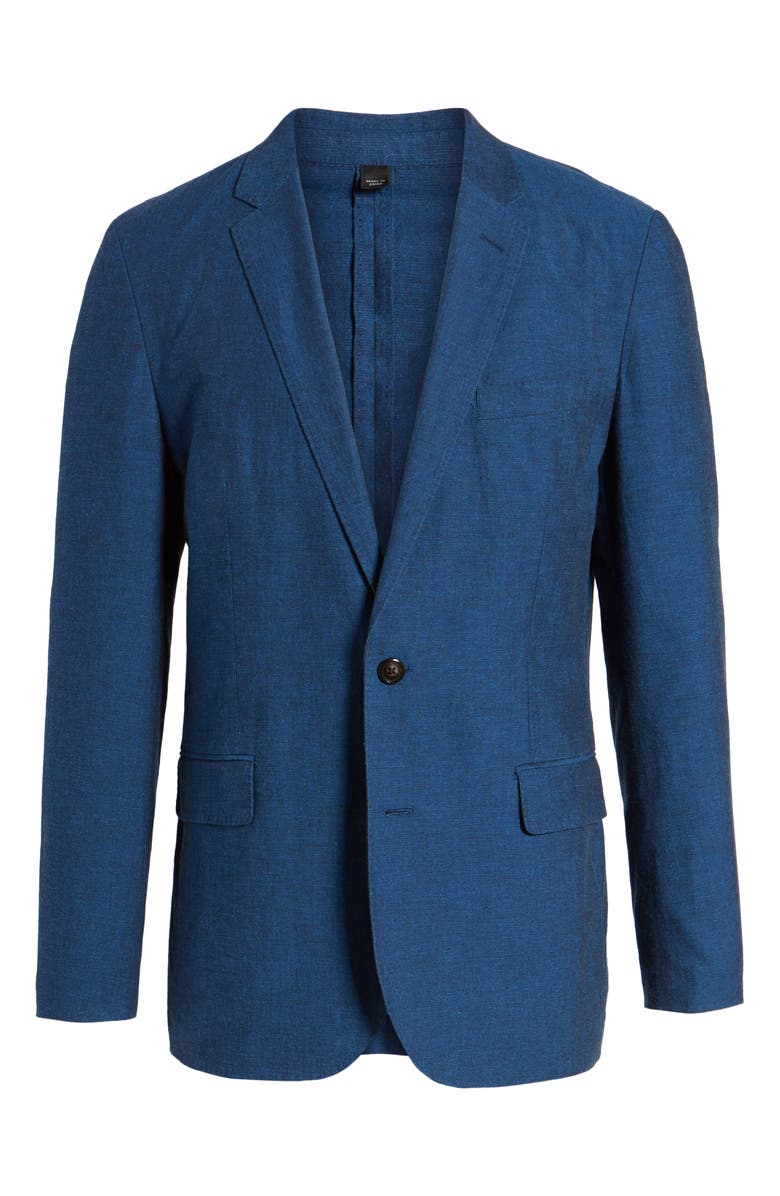 J.Crew Ludlow Cotton & Linen Blazer, Alternate, color,