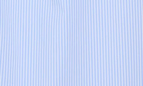 Simkhai Briar Wrap-effect Striped Cotton-blend Poplin Maxi Shirt Dress In Blue