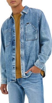 Lee Engineer Cotton & Lyocell Denim Button-Up Overshirt