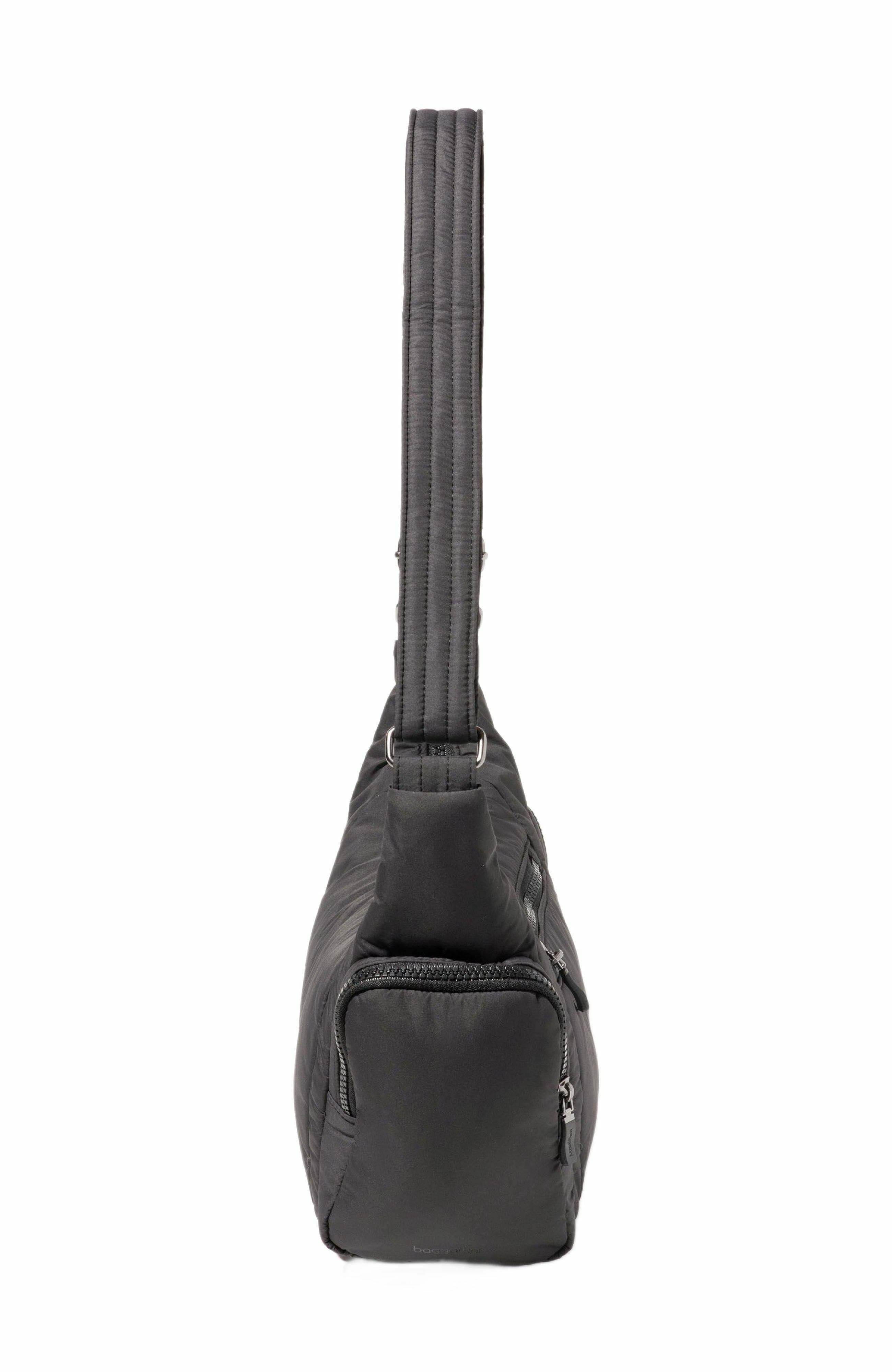 BAGGALLINI Banana Sling Crossbody Shoulder Bag, Alternate, color, Black Puff