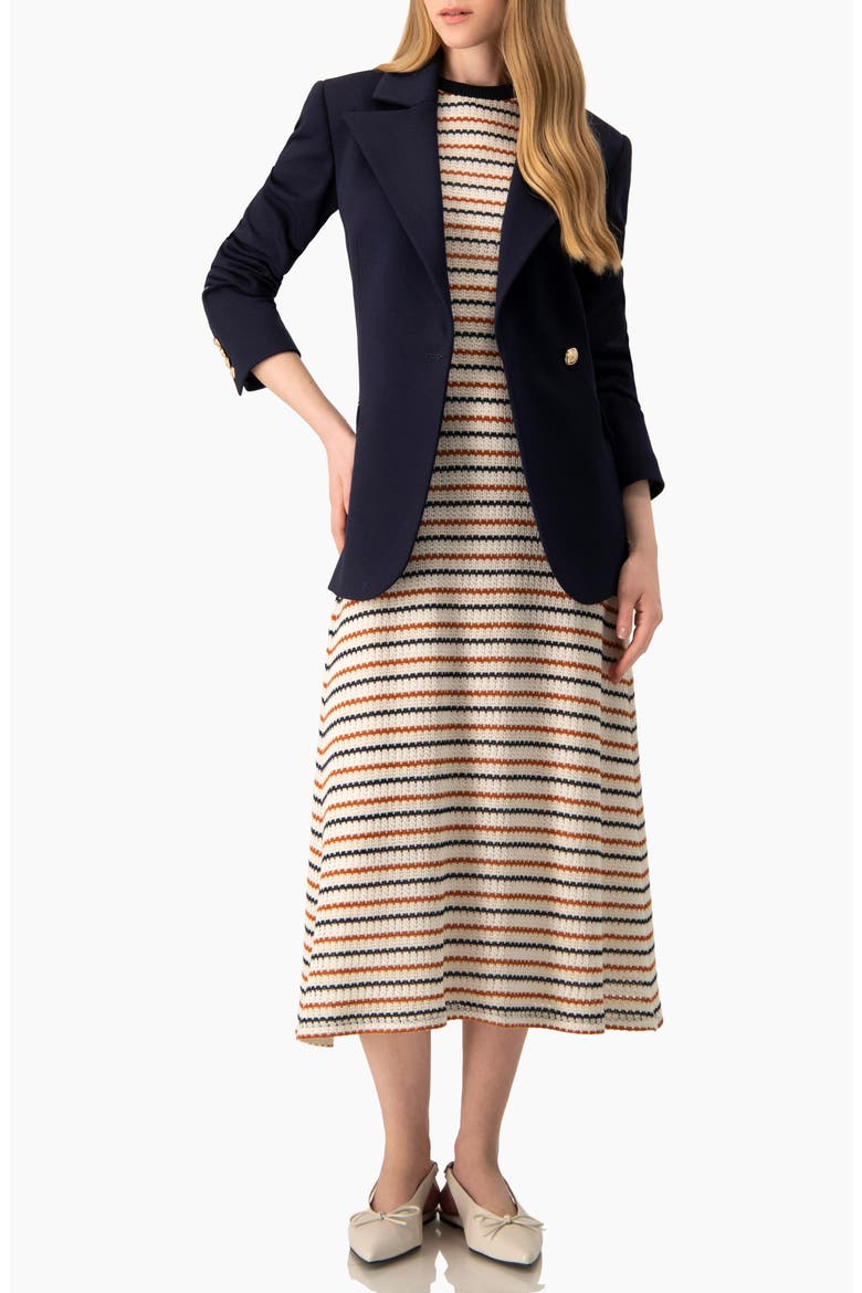 Tailored Single-Breasted Blazer, Alternate, color, Navy Blue
