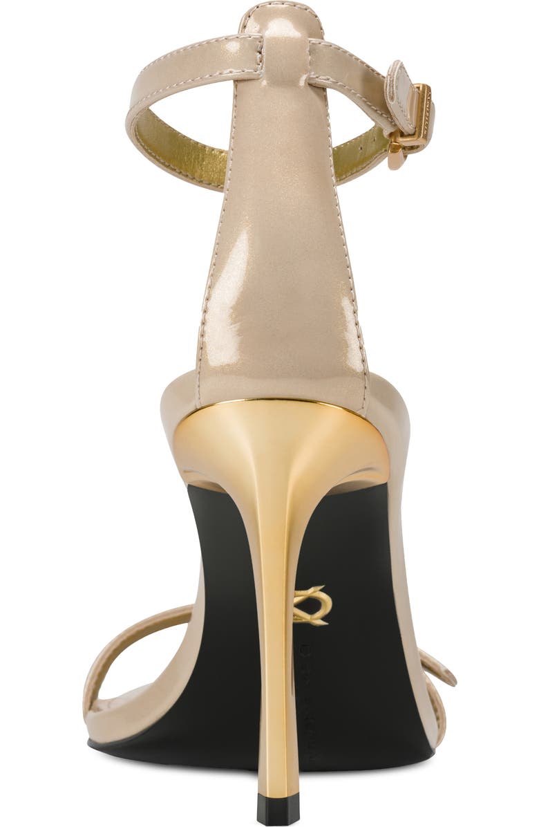 DKNY Pryce Ankle Strap Sandal, Alternate, color, Beige/ Gold