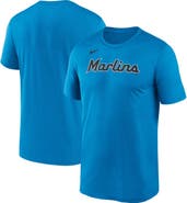 Nike Men's Nike Light Blue Miami Marlins New Legend Wordmark T-Shirt