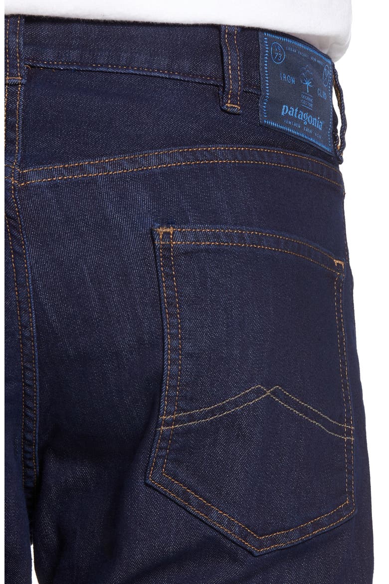 Straight Leg Performance Jeans, Alternate, color, DARK DENIM