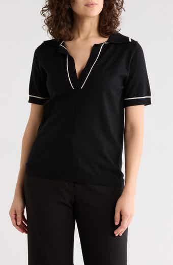 MAX STUDIO Johnny Collar Polo Sweater