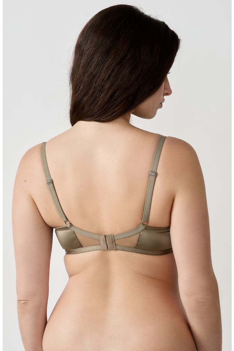 Amaryllis Embroidered Underwire Demi Bra, Alternate, color, COPPER
