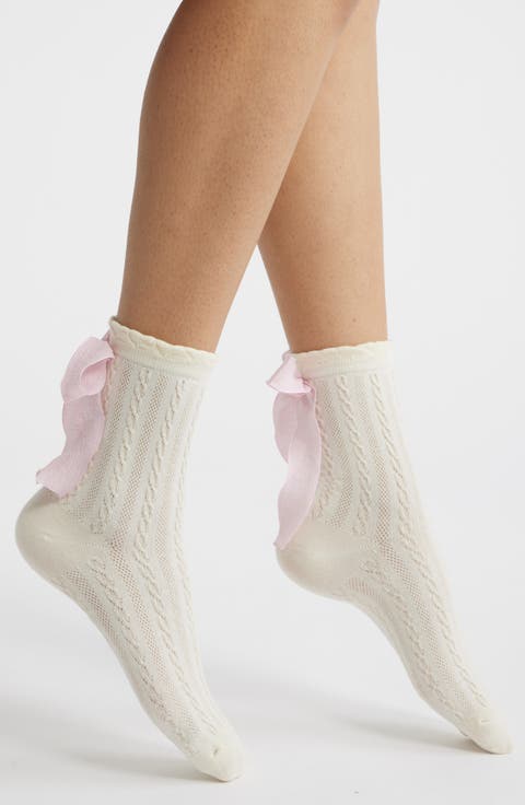 Mel Bow Crew Socks