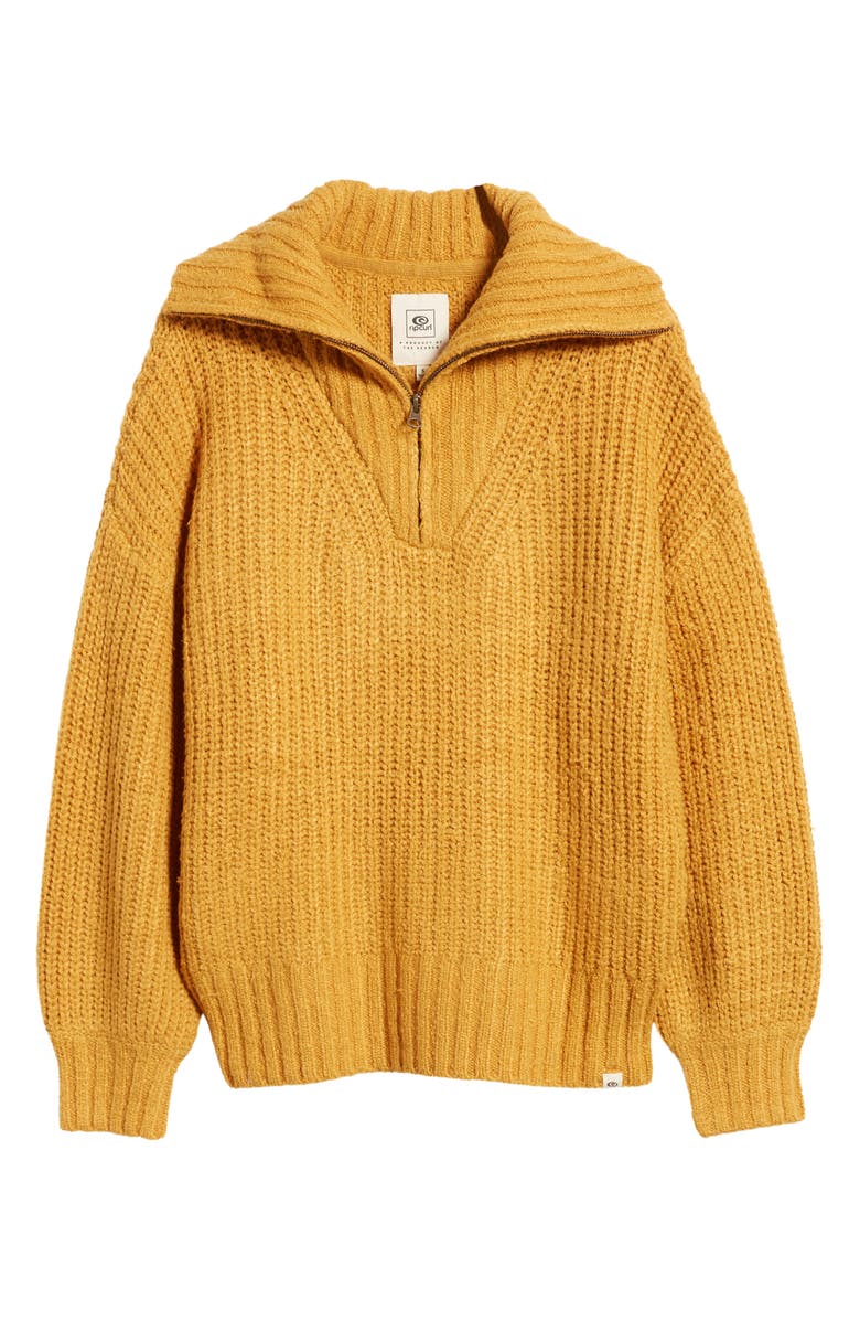 Rip Curl Seeker Quarter-Zip Sweater, Alternate, color, 