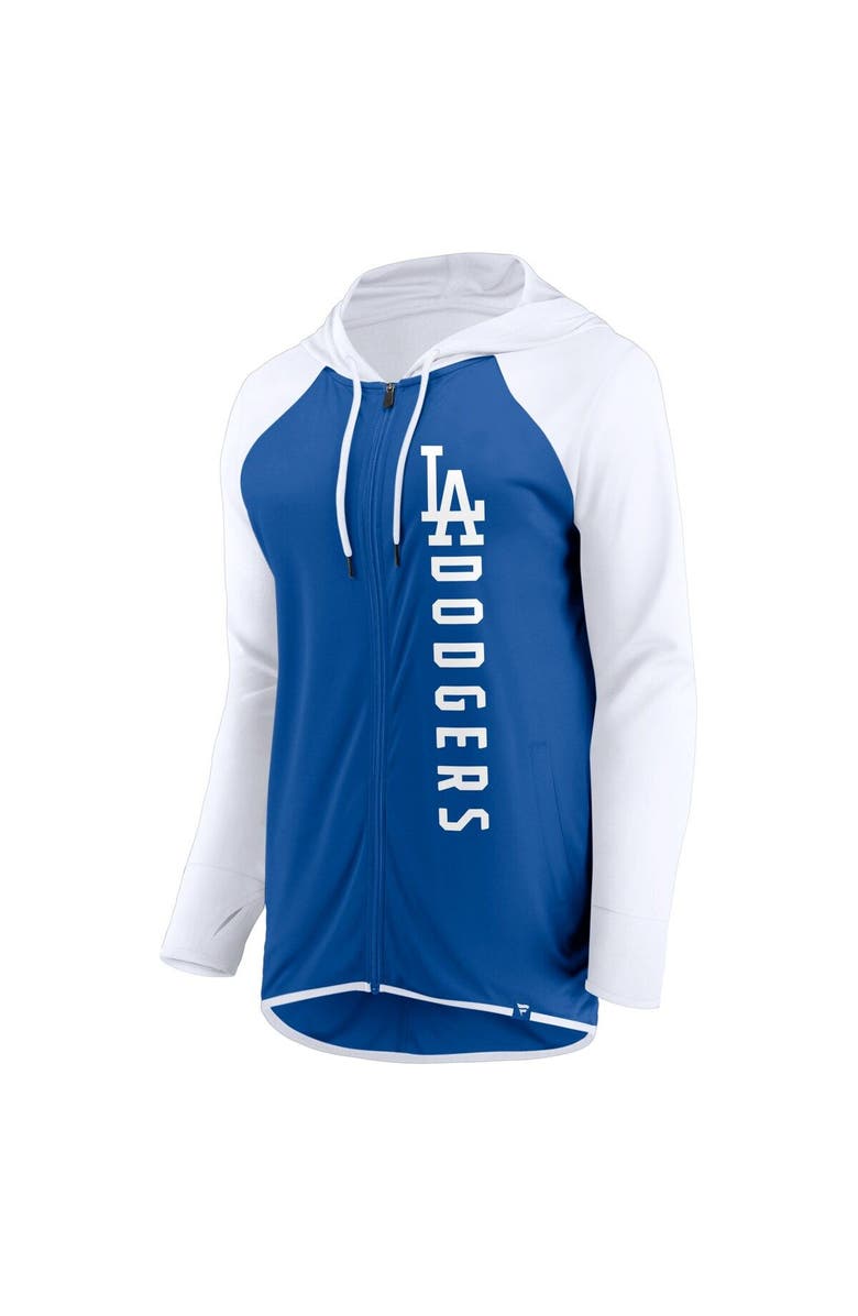 FANATICS Women's Fanatics Royal/White Los Angeles Dodgers Forever Fan Full-Zip Hoodie Jacket, Alternate, color, Royal