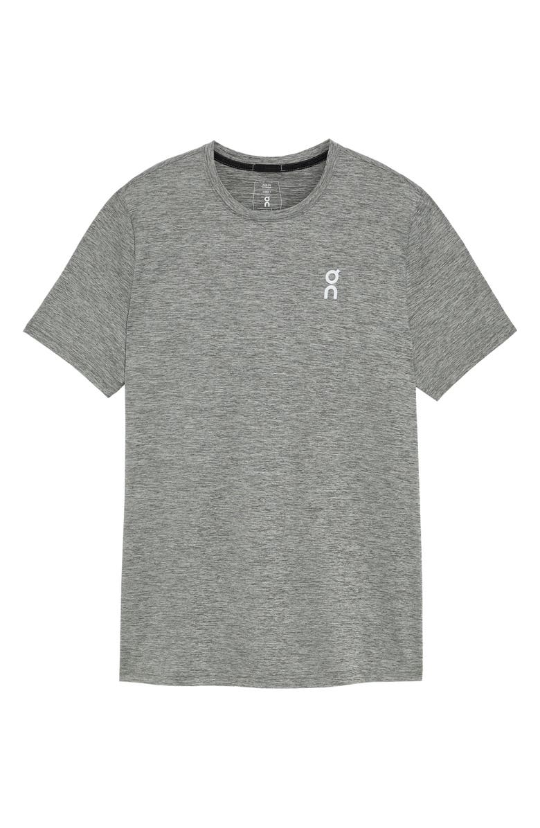 On Core-T Running T-Shirt, Alternate, color, Heather Gray